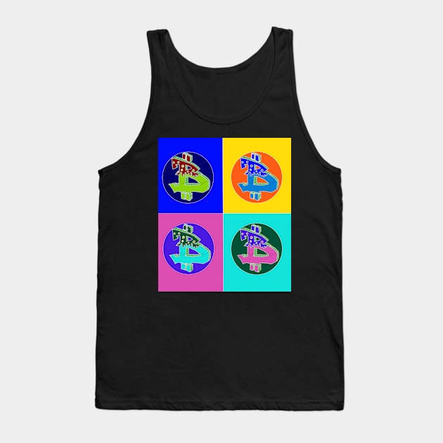 bitcoin pop art 23 Tank Top by LowEndGraphics